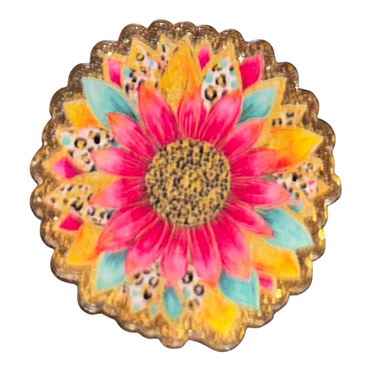 Colorful Sunflower Acrylic Flatback