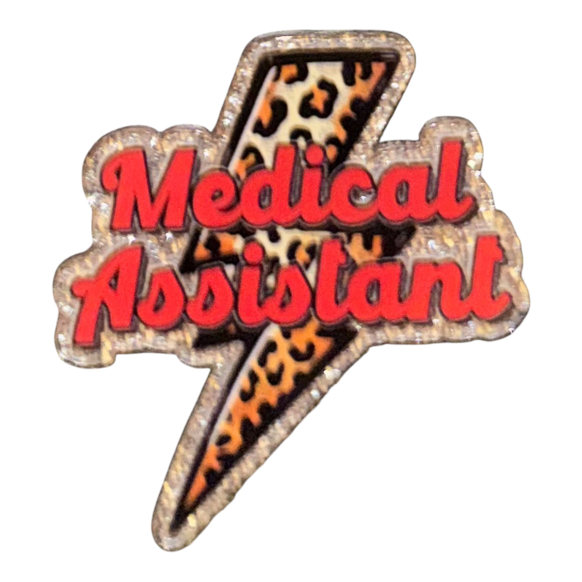 Medical Assistant Lighting Bolt Acrylic Flatback