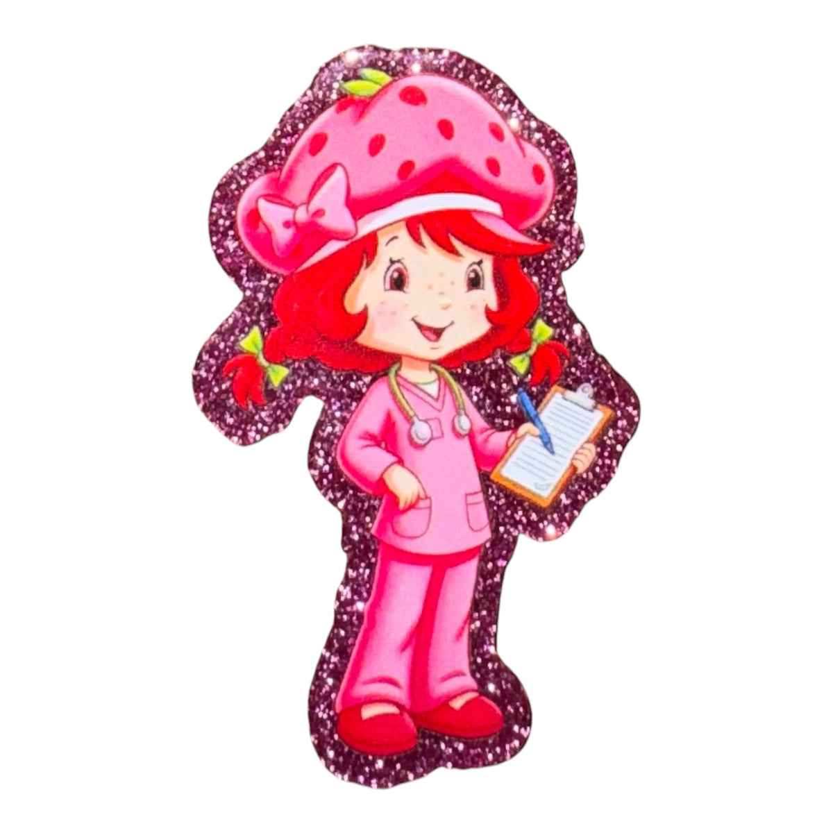 Strawberry Girl Acrylic Flatback