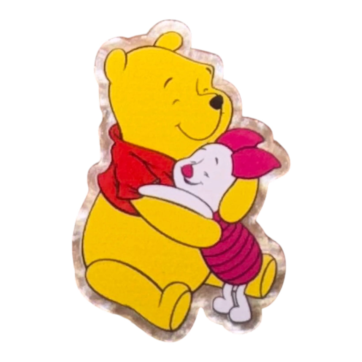 Bear and Pig Hugging Acrylic Flatback