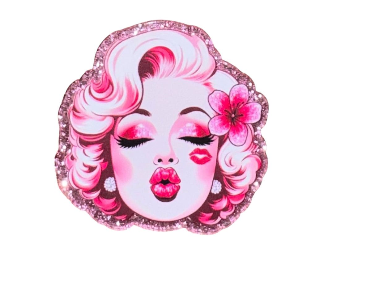 MM With A Flower In Her Hair Acrylic Flatback