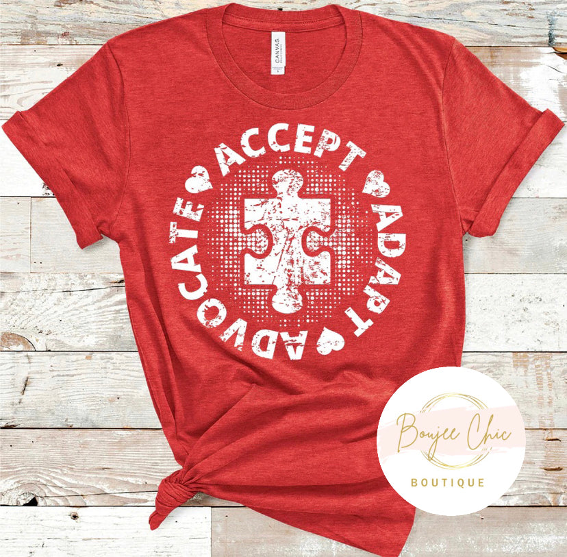 Advocate*Accept*Adapt Autism T-Shirt